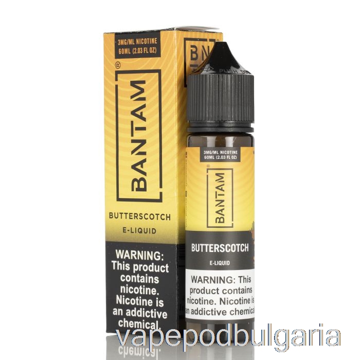 Vape 10000 Дръпки Butterscotch - Bantam Vape - 60ml 0mg